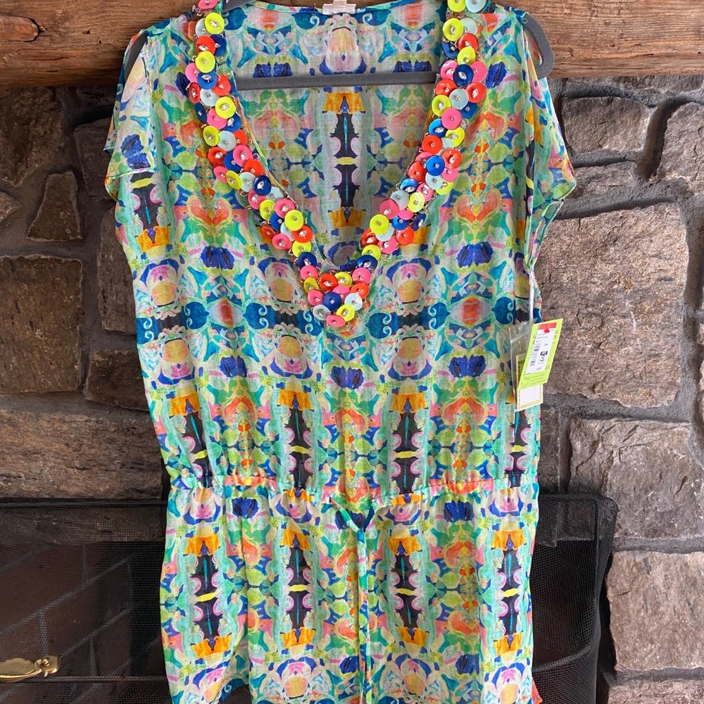 *NWT* Milly Cabana Beaded Tunic